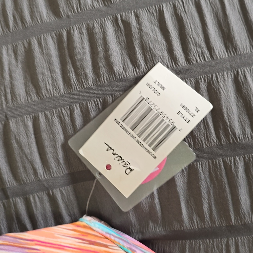 Colorful Striped Bikini Top Sz Xl Nwt - Picture 3 of 5